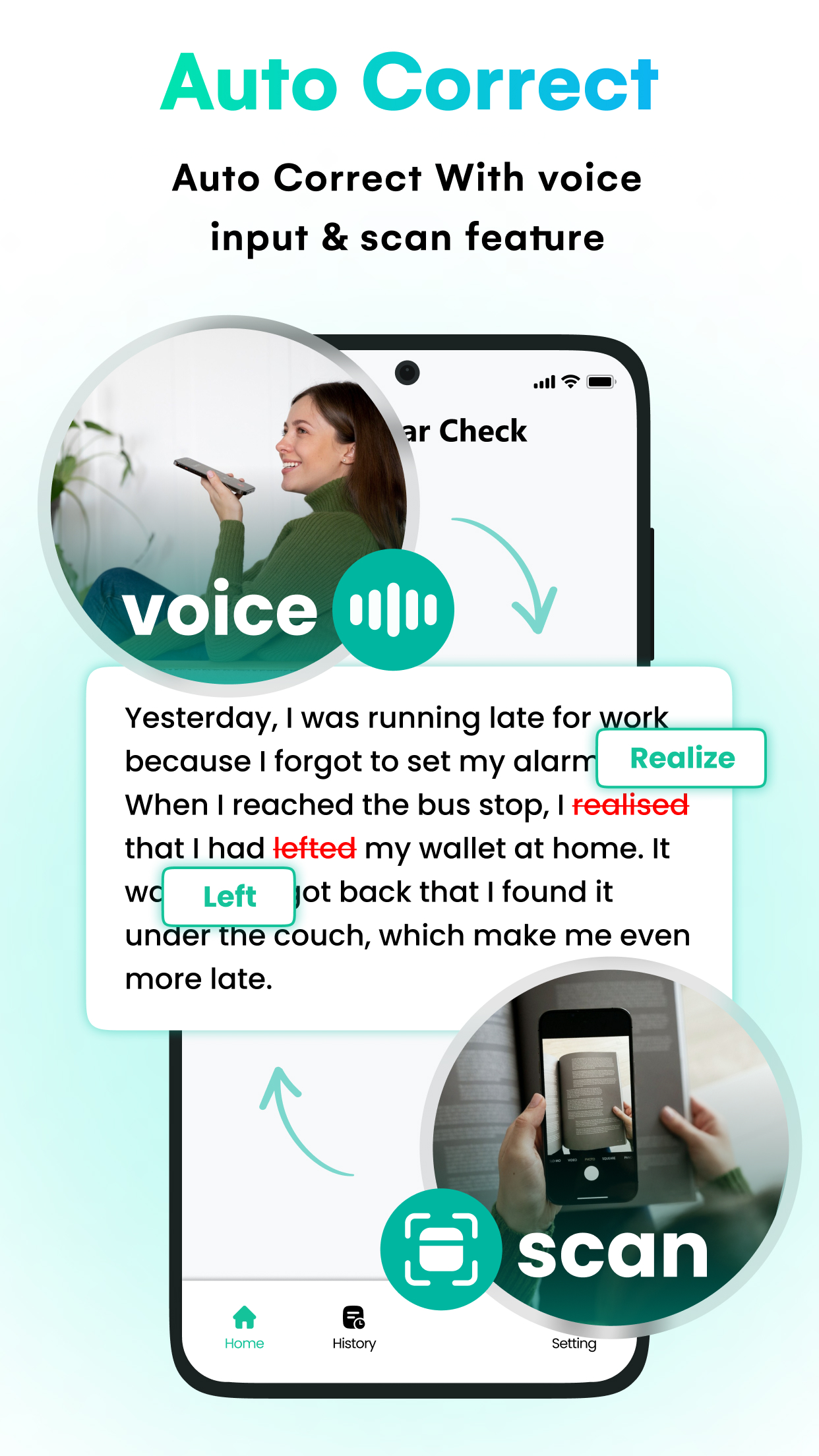 اسکرین شات 2 برنامه English Grammar & Spell Check