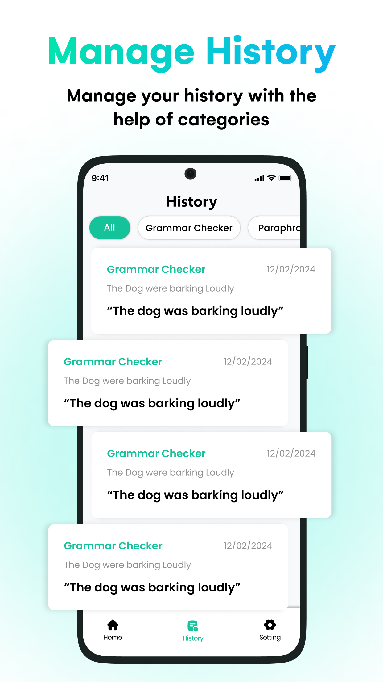 اسکرین شات 8 برنامه Grammar Check & Spell Checker