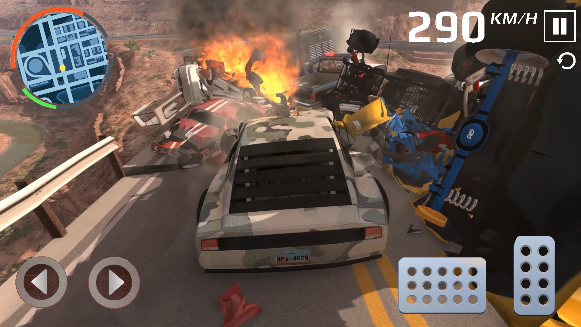 اسکرین شات 1 بازی Grand Canyon Auto Crash Game