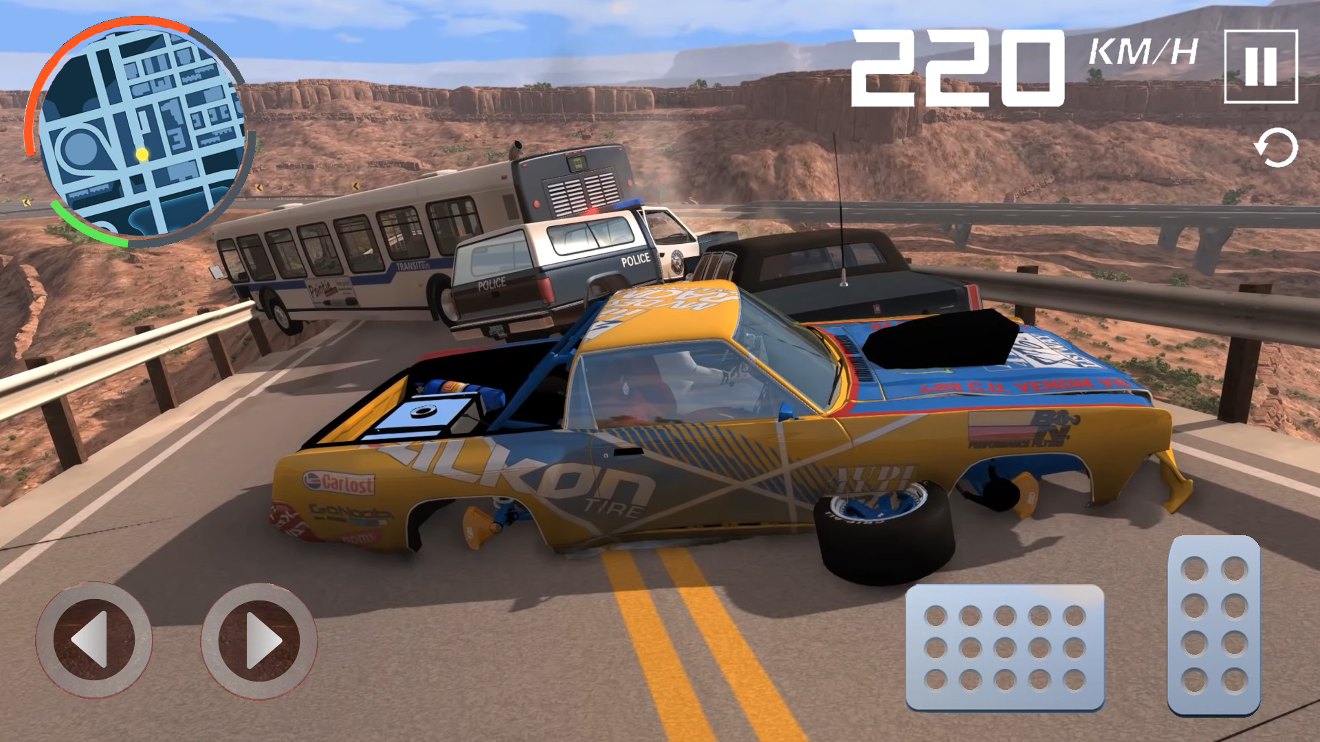 اسکرین شات 5 بازی Grand Canyon Auto Crash Game