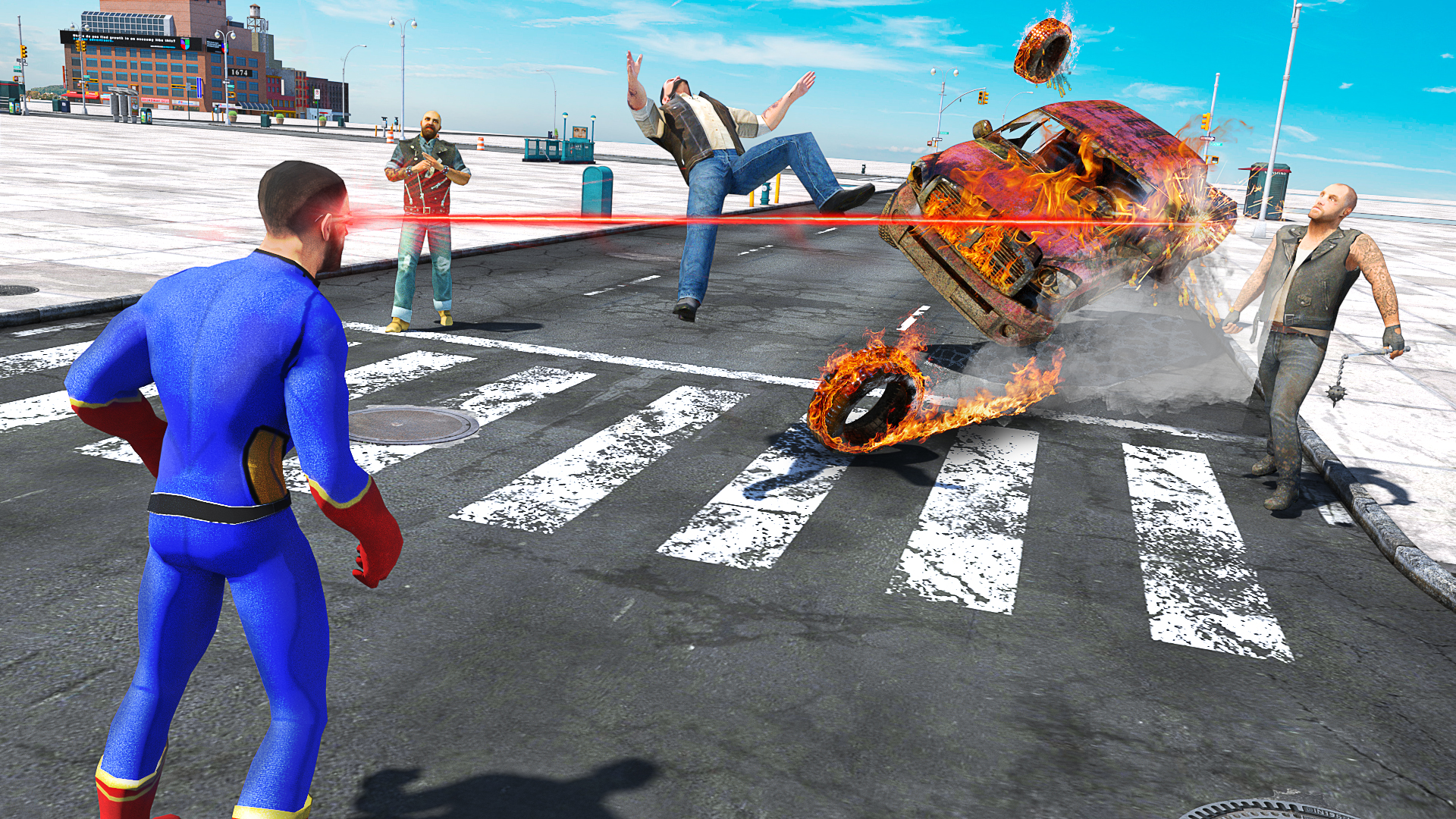 اسکرین شات 6 برنامه Rope SuperHero Rescue Mission