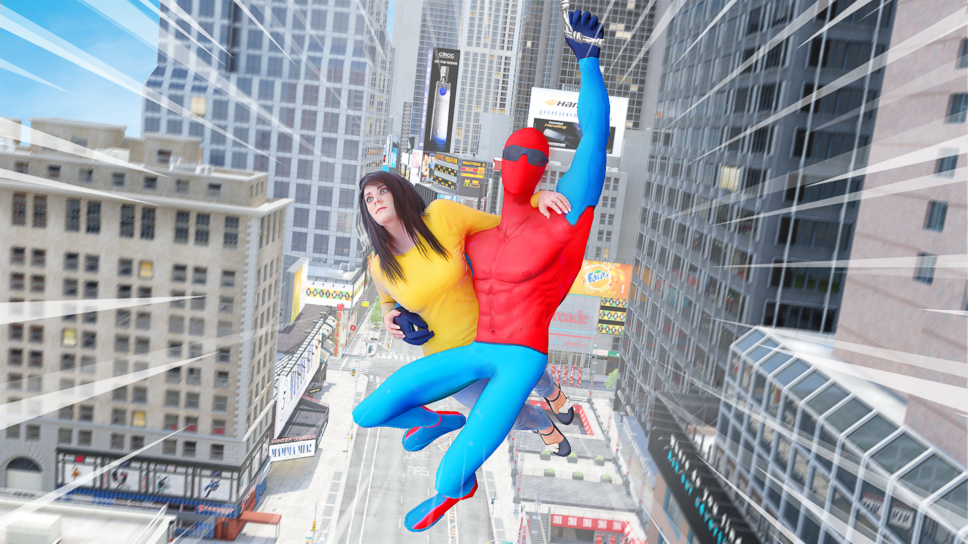 اسکرین شات 4 برنامه Rope SuperHero Rescue Mission