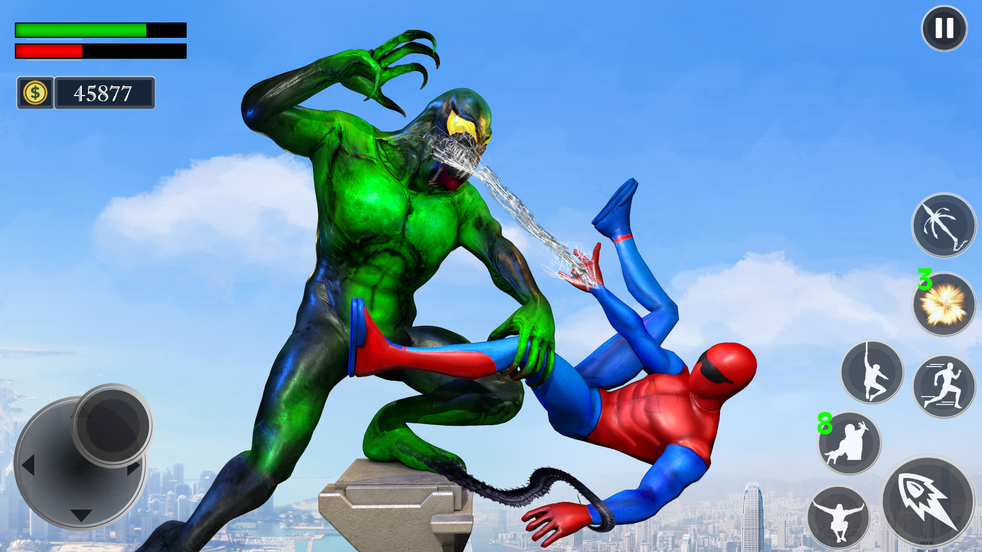 اسکرین شات 1 برنامه Rope SuperHero Rescue Mission