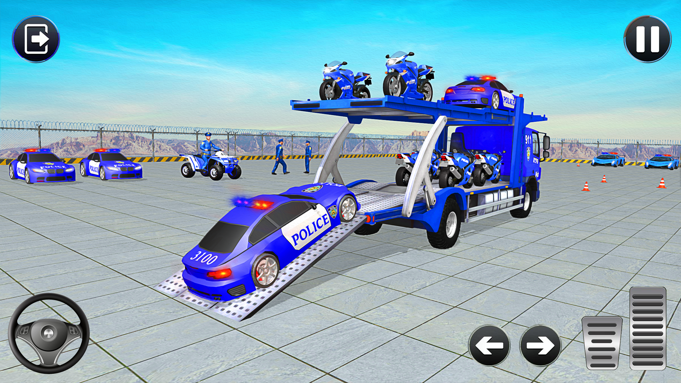اسکرین شات 1 برنامه Grand Police Transport Truck