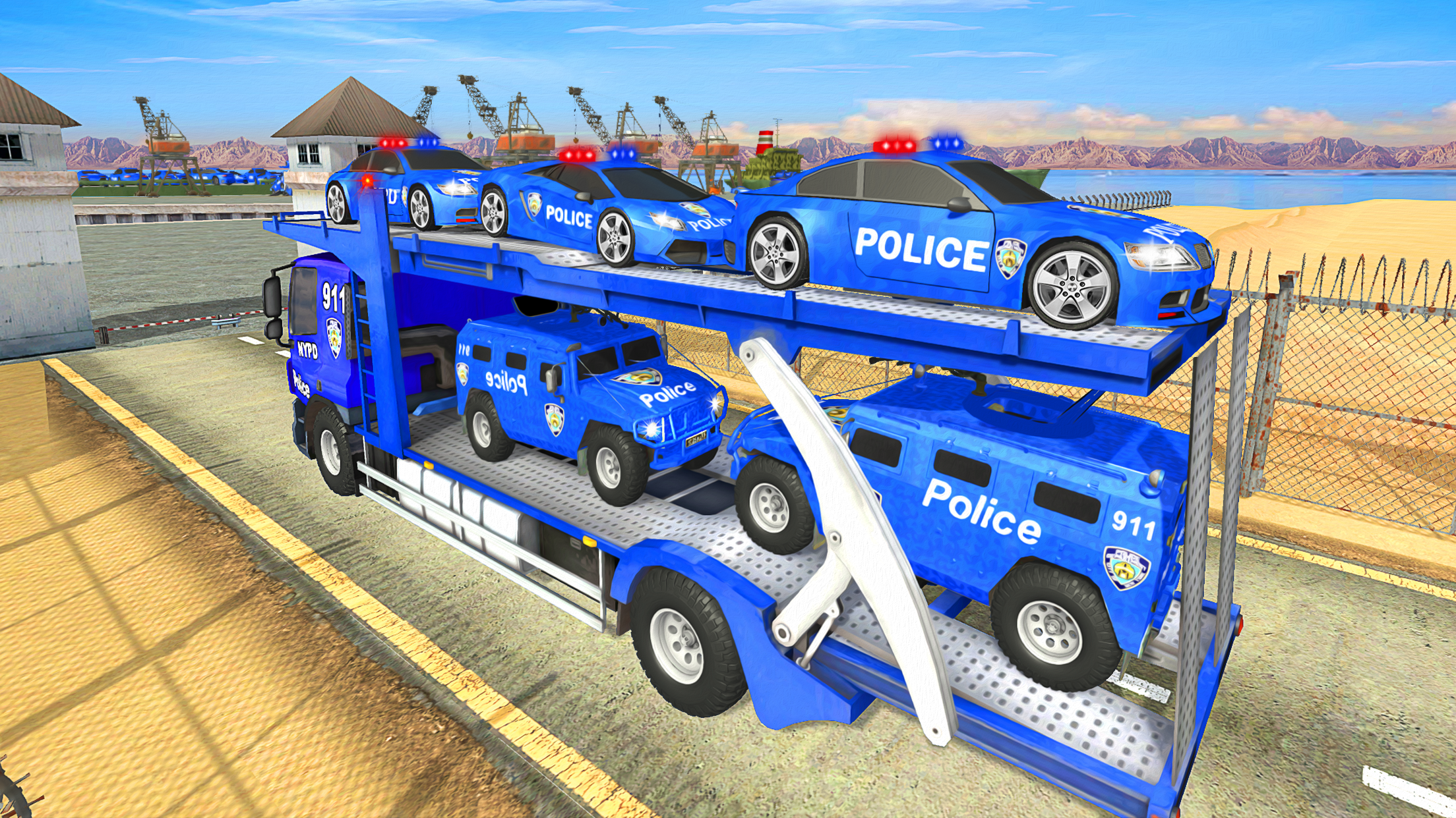 اسکرین شات 8 برنامه Grand Police Transport Truck