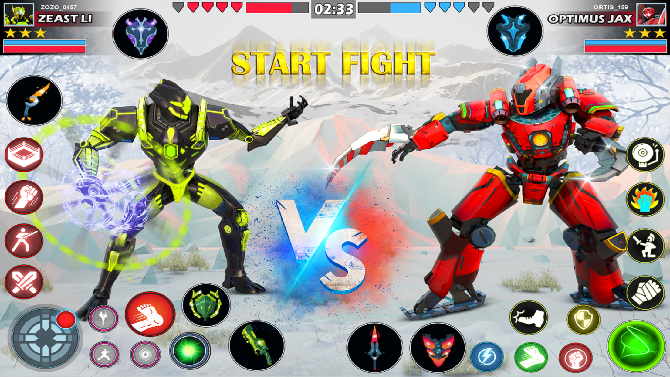 اسکرین شات 7 بازی Robot Kung Fu Fighting Games