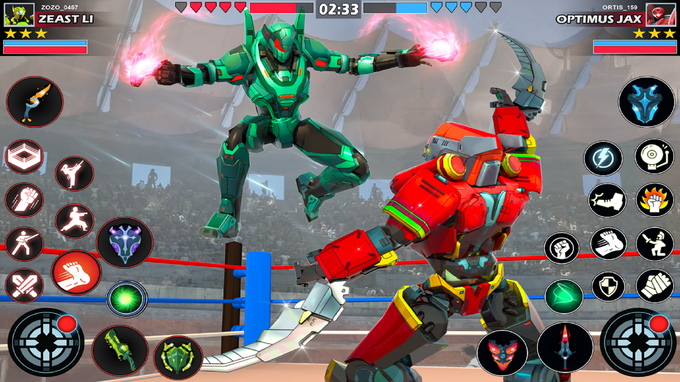 اسکرین شات 5 بازی Robot Kung Fu Fighting Games