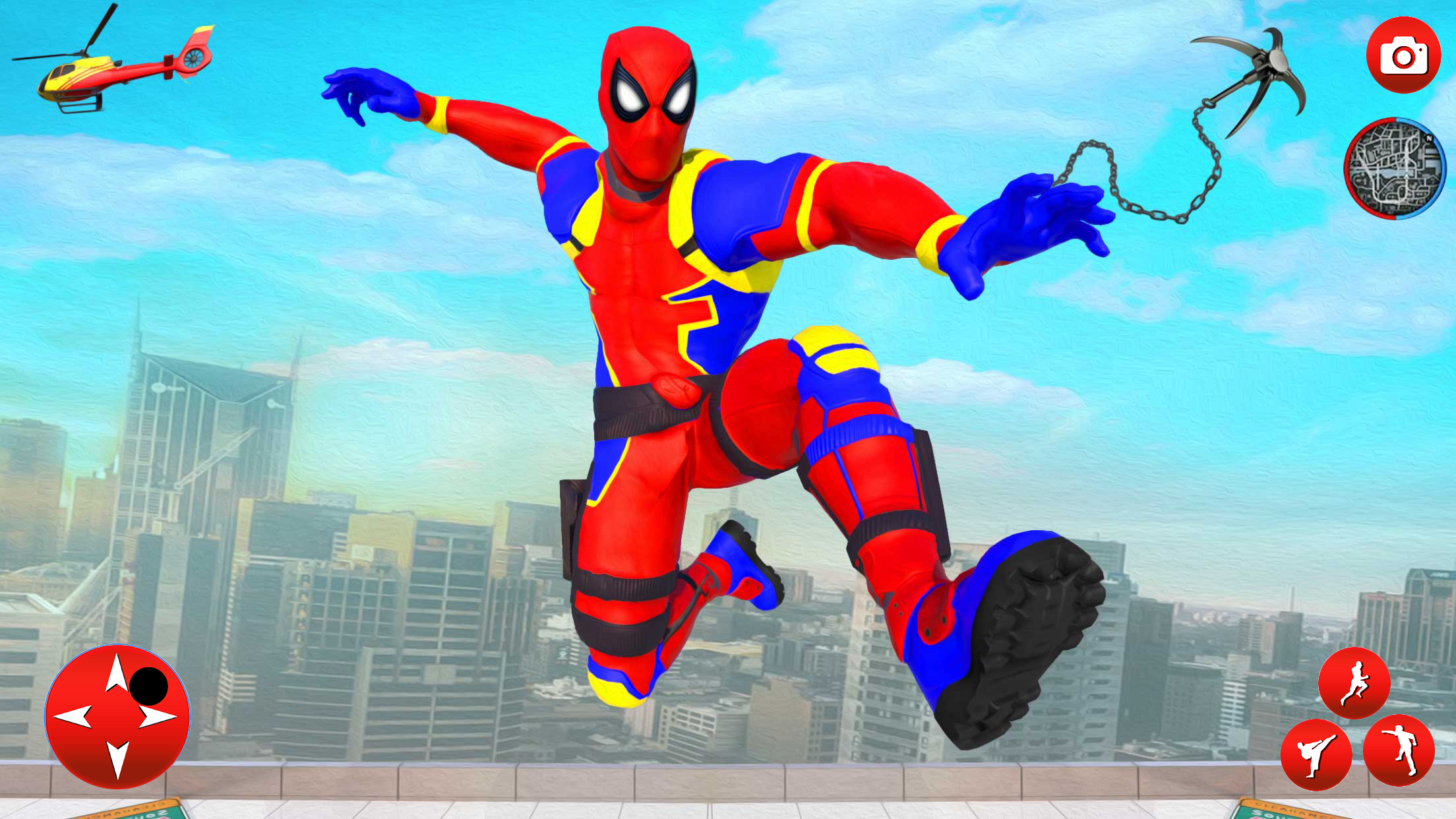 اسکرین شات 5 برنامه Police Speed Hero: Rope Hero