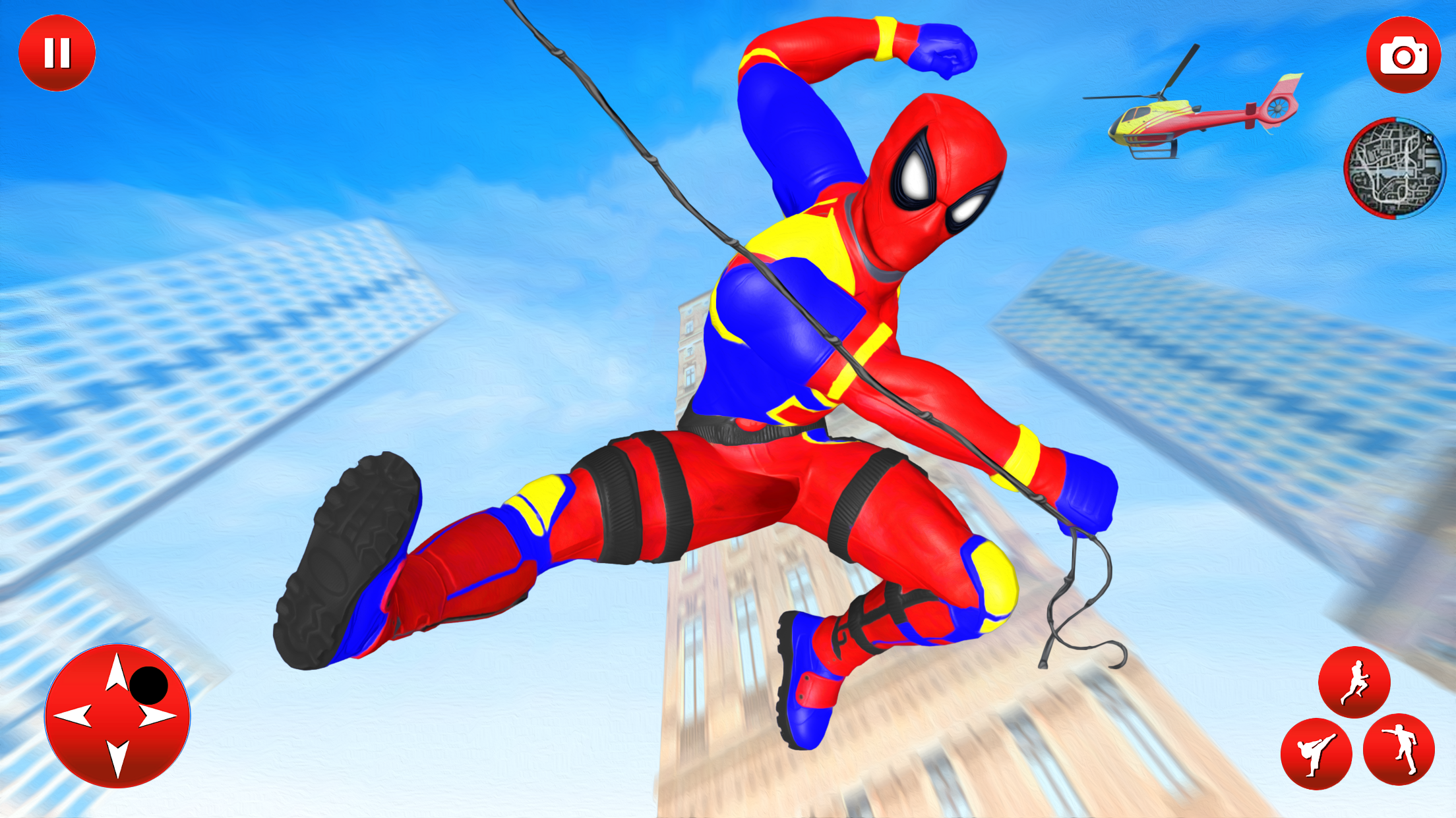 اسکرین شات 2 برنامه Police Speed Hero: Rope Hero