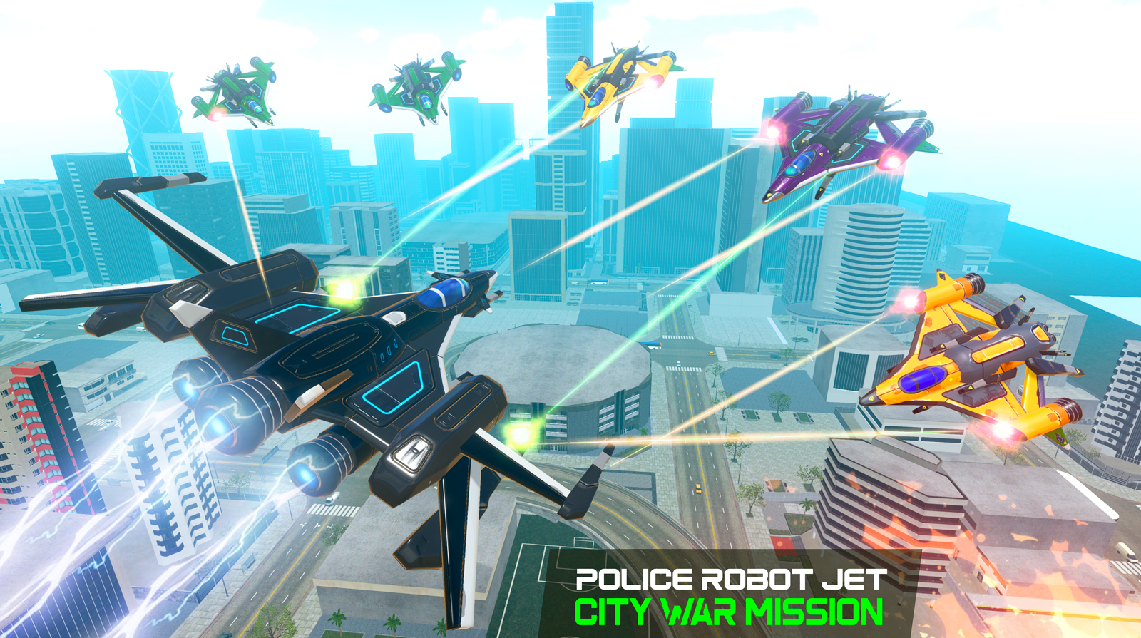 اسکرین شات 3 برنامه Grand Police Robot Car Game