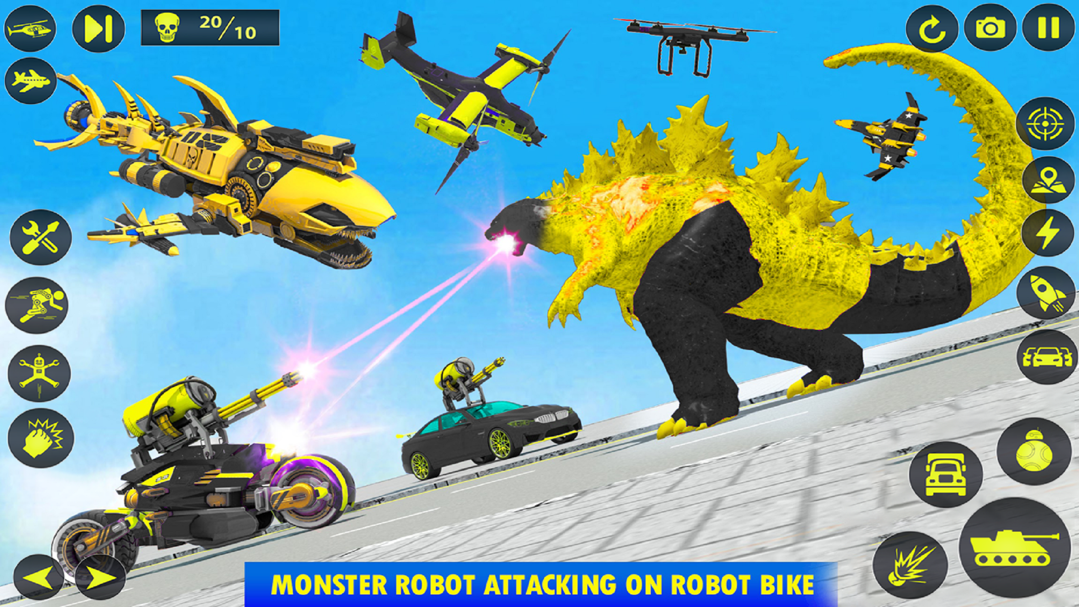 اسکرین شات 6 برنامه Army Tank Robot Car Games:
