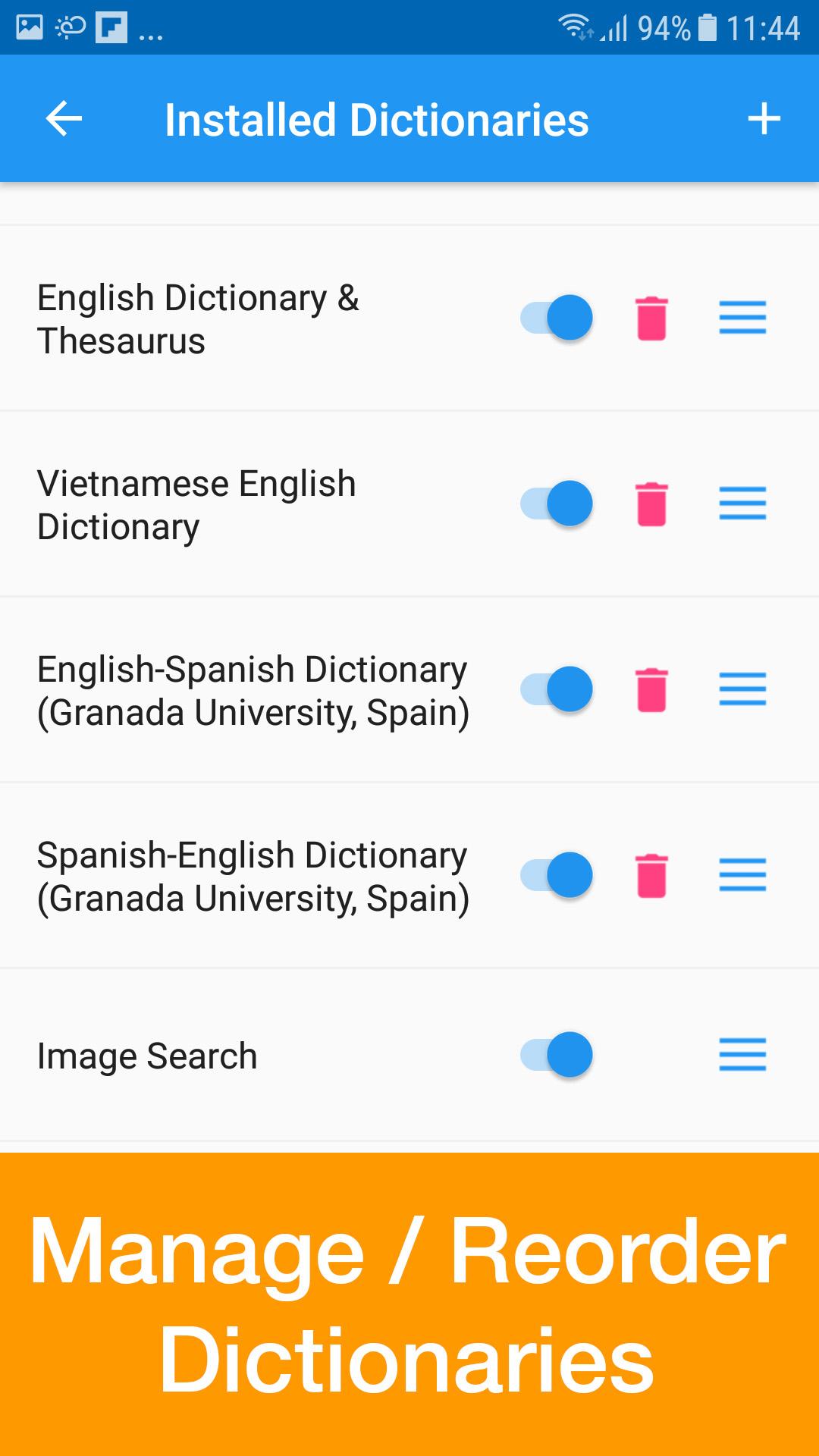اسکرین شات 7 برنامه Dict Box: Universal Dictionary