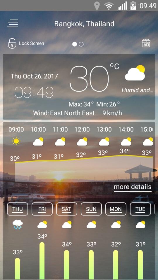 اسکرین شات 3 برنامه Weather forecast