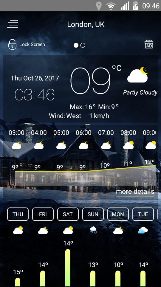 اسکرین شات 4 برنامه Weather forecast