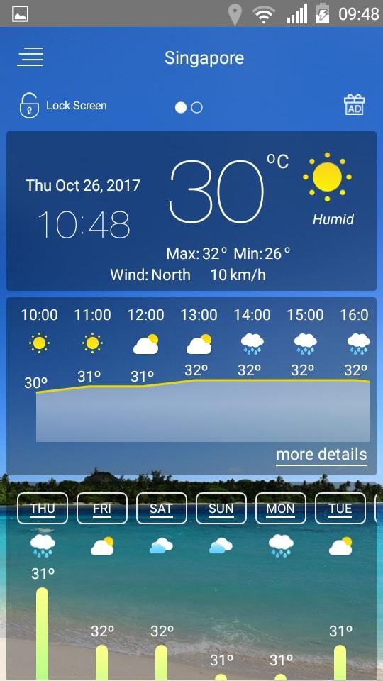 اسکرین شات 7 برنامه Weather forecast