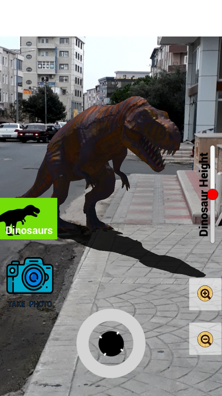 اسکرین شات 1 برنامه Dinosaurs 3D World AR Jurassic