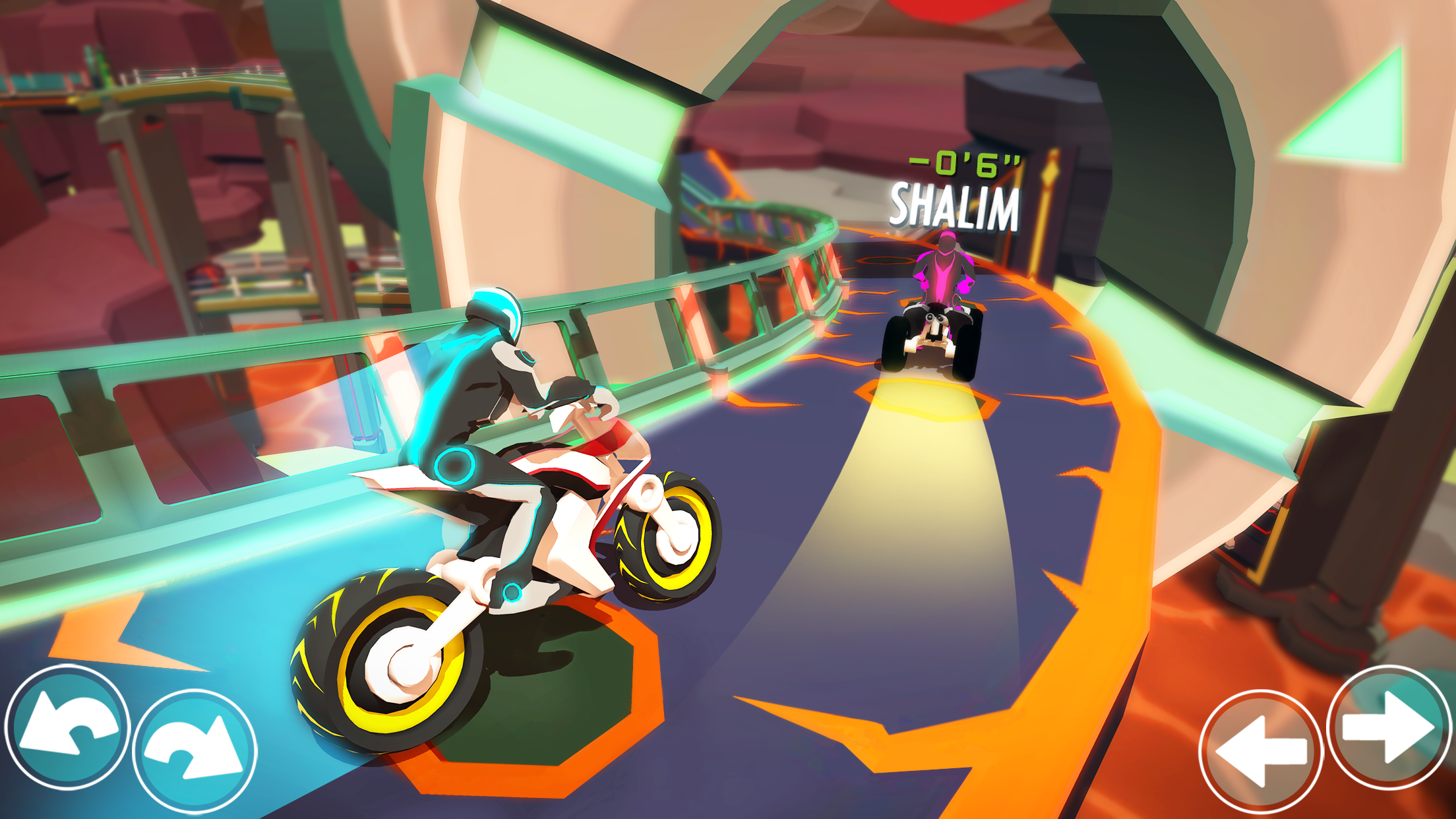 اسکرین شات 4 بازی Gravity Rider: Space Bike Race