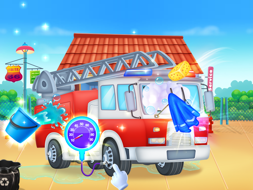 اسکرین شات 1 بازی Truck wash games for boys