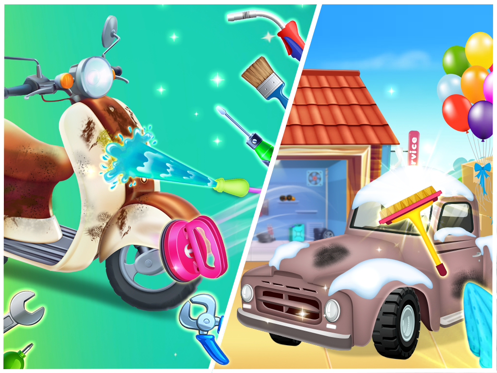 اسکرین شات 2 بازی Truck wash games for boys