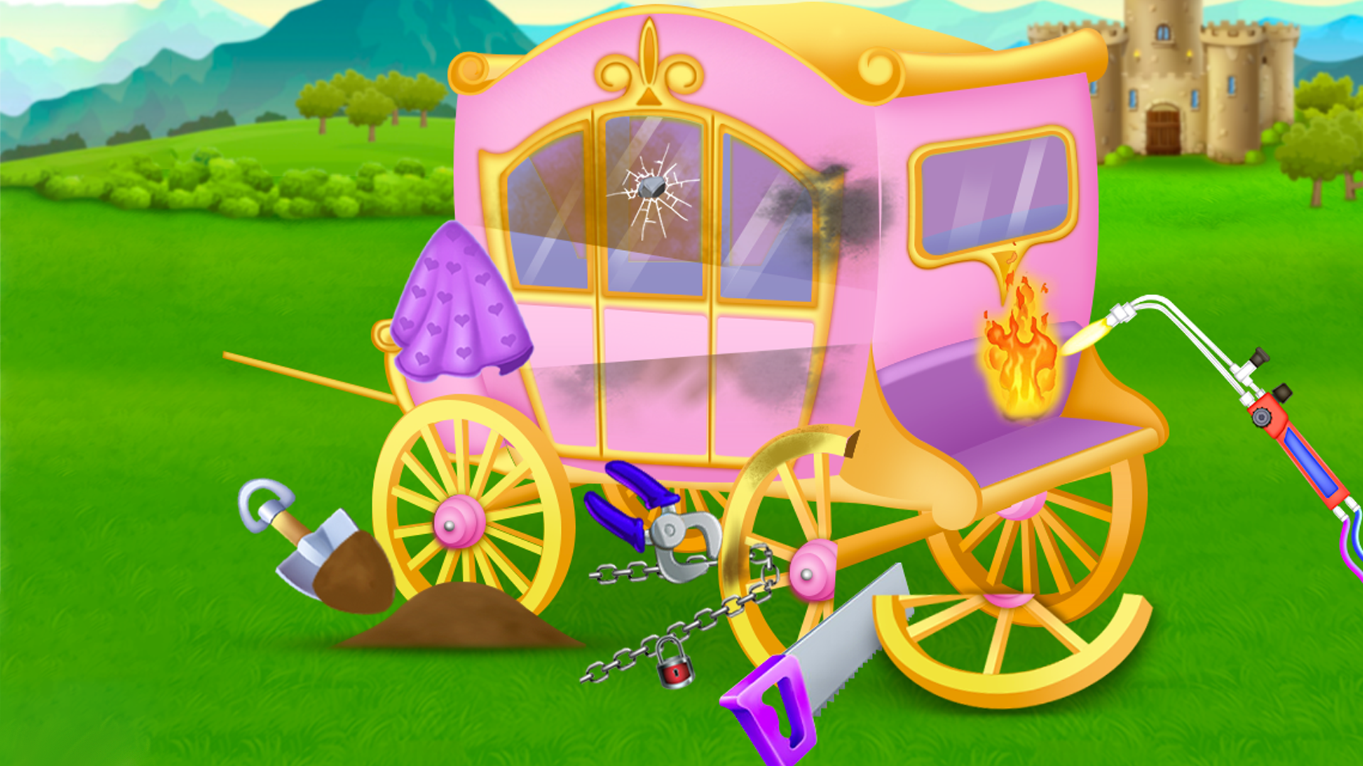 اسکرین شات 2 بازی Princess house cleaning Repair