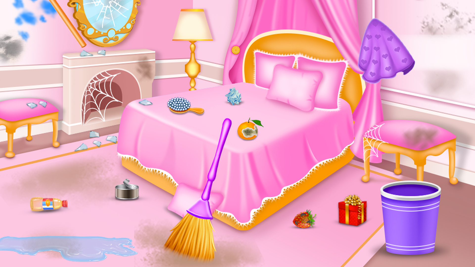 اسکرین شات 4 بازی Princess house cleaning Repair