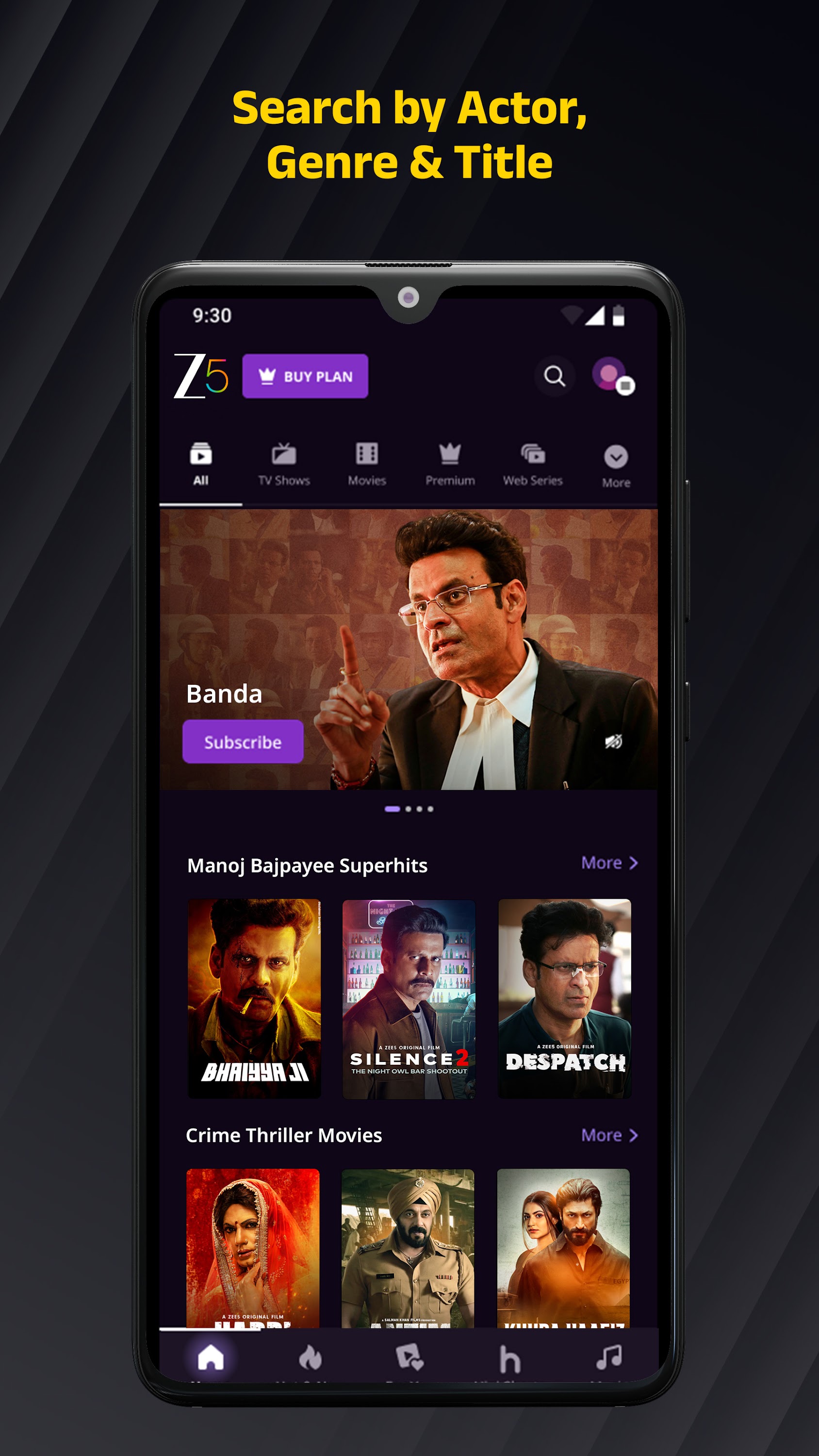 اسکرین شات 3 برنامه ZEE5: Movies, TV Shows, Series