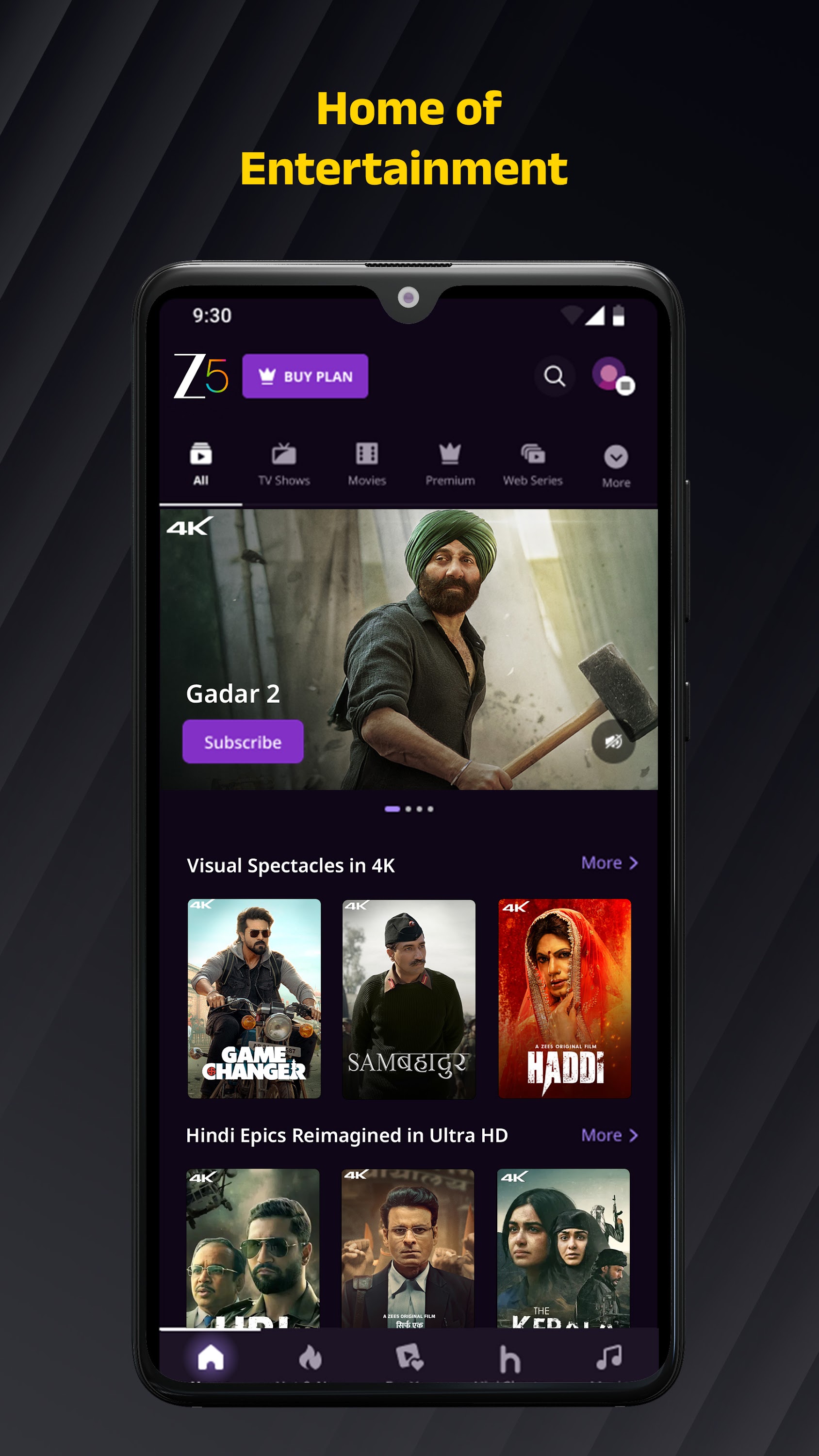 اسکرین شات 2 برنامه ZEE5: Movies, TV Shows, Series
