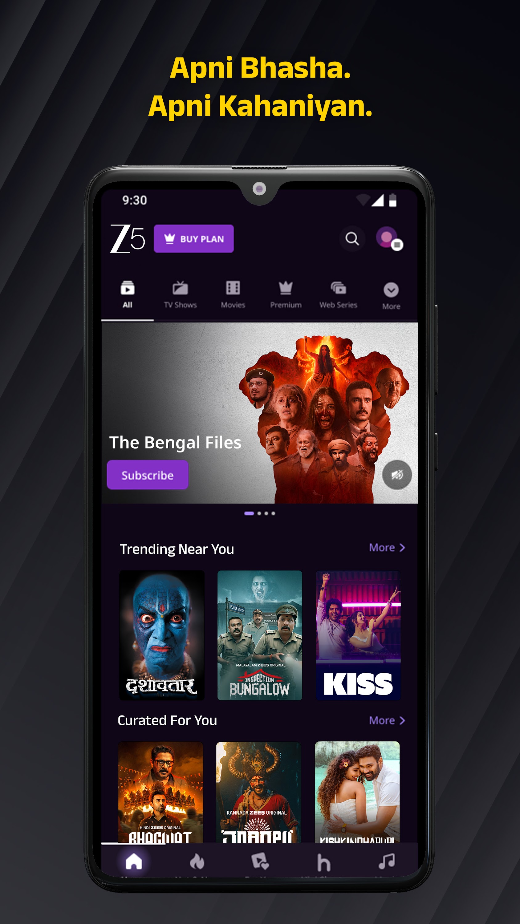 اسکرین شات 1 برنامه ZEE5 Movies, Web Series, Shows