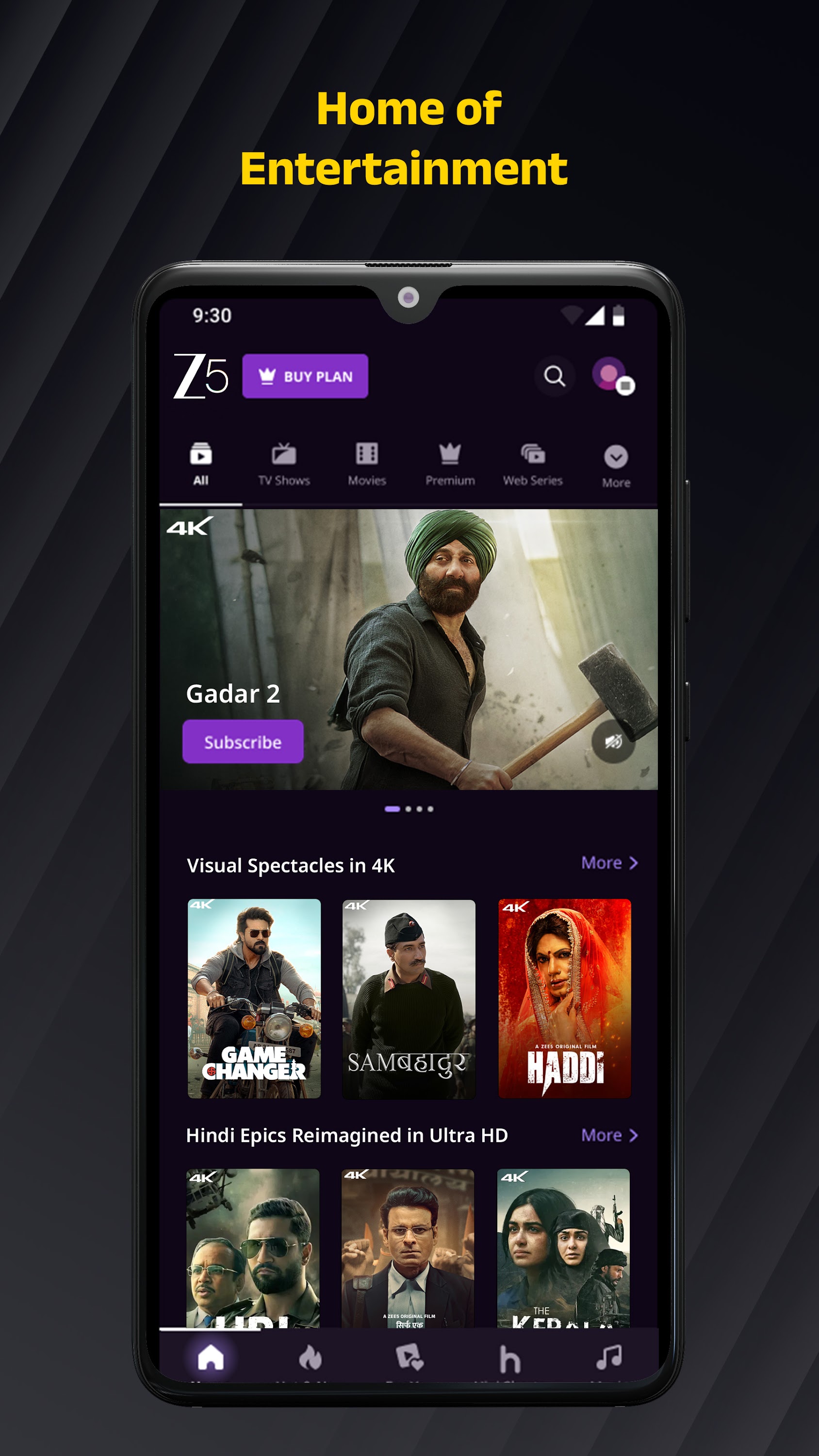 اسکرین شات 2 برنامه ZEE5 Movies, Web Series, Shows