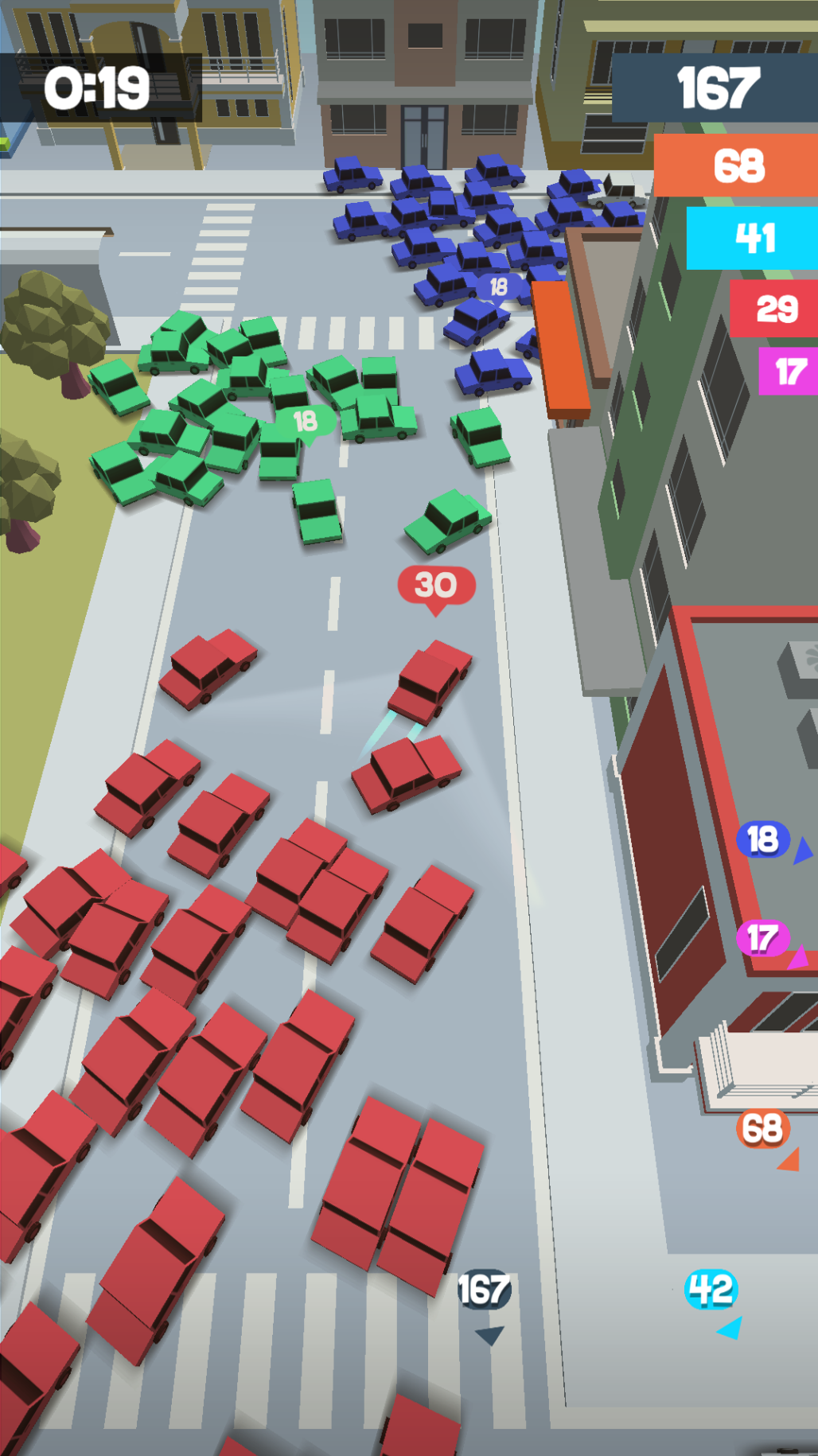 اسکرین شات بازی Crowd Drift Cars City io 1