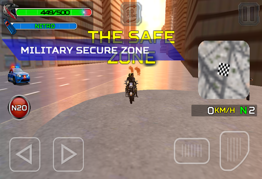 اسکرین شات 4 بازی Zombie City Police MotorCycle