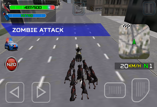 اسکرین شات 5 بازی Zombie City Police MotorCycle