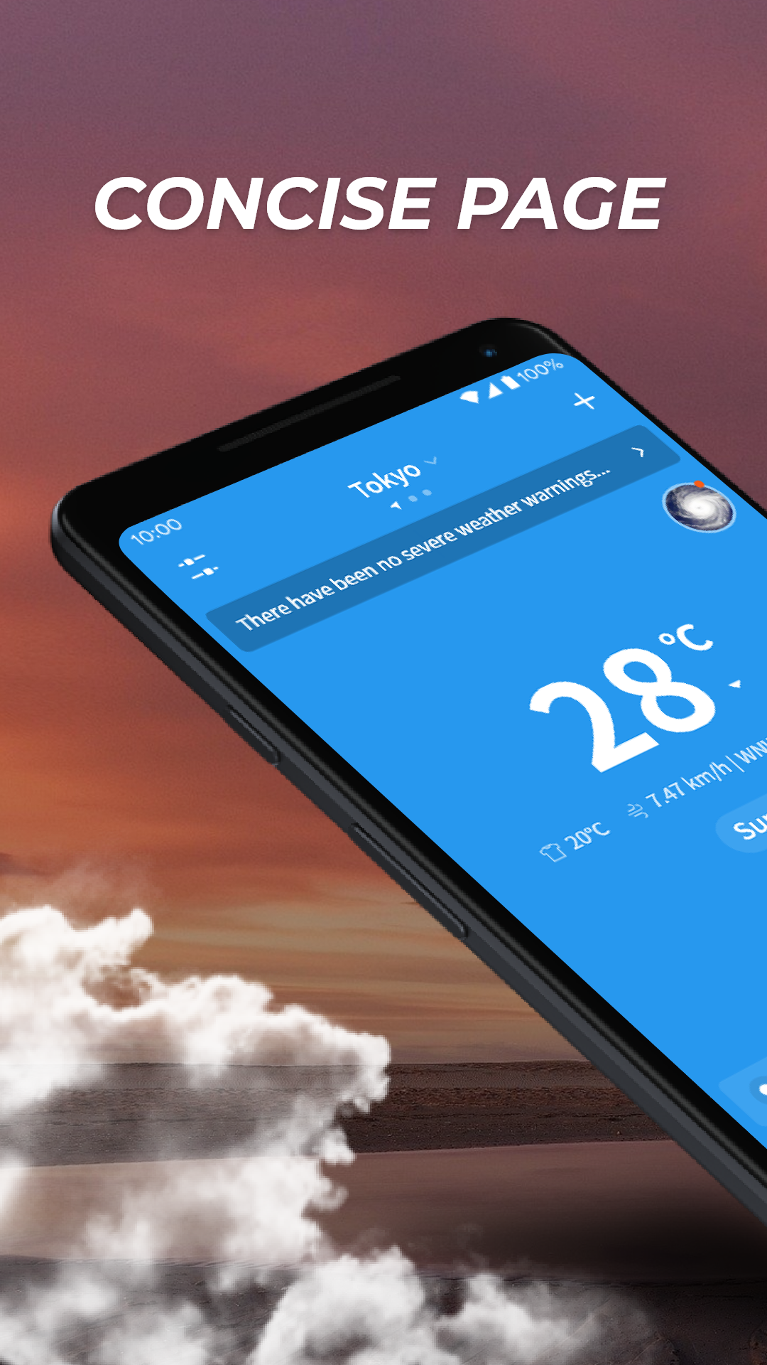 اسکرین شات 1 برنامه Great Weather