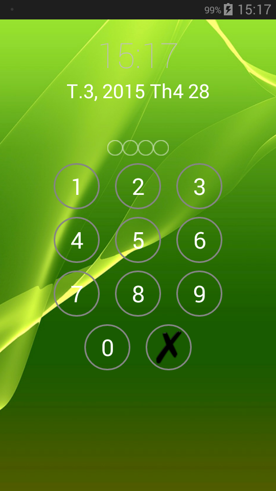 اسکرین شات 4 برنامه Lock screen password