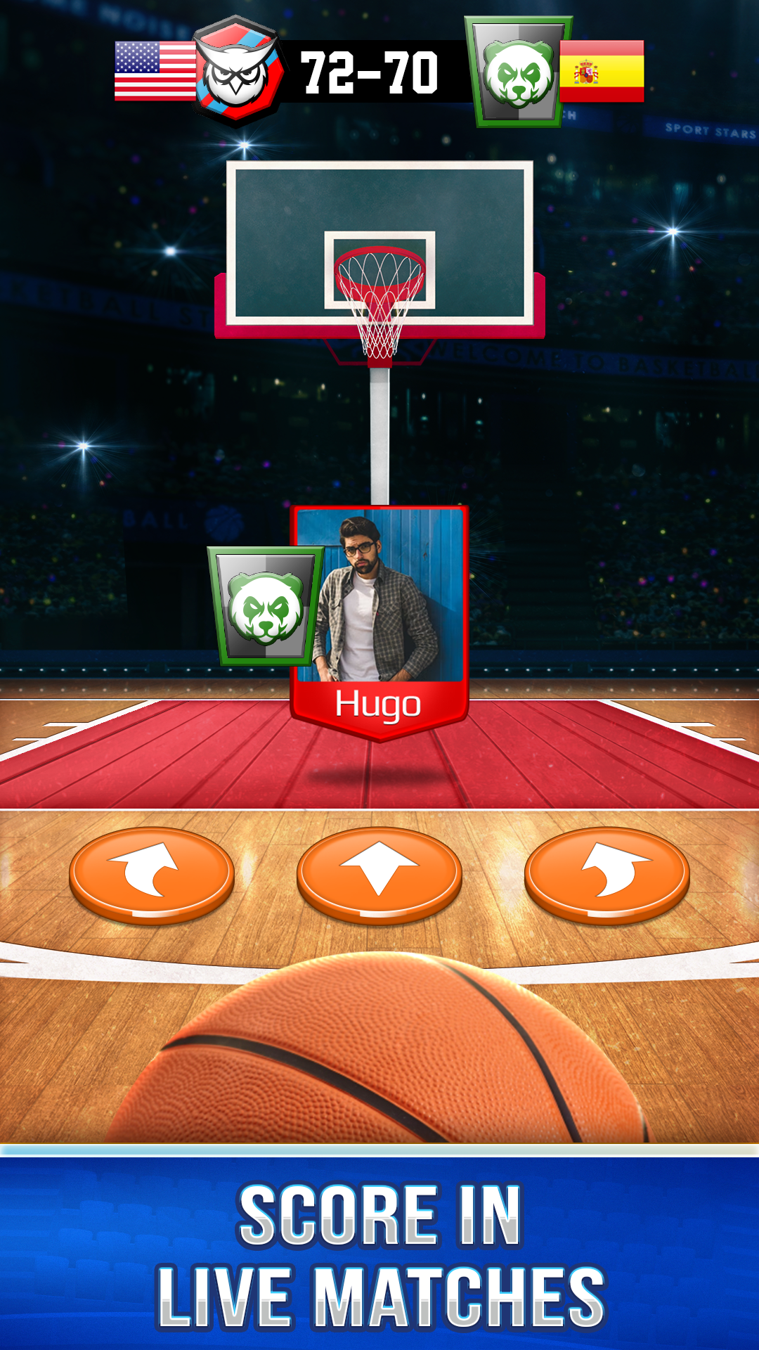 اسکرین شات 1 بازی Basketball Rivals: Sports Game