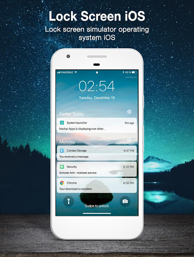 اسکرین شات 1 برنامه Lock screen OS12