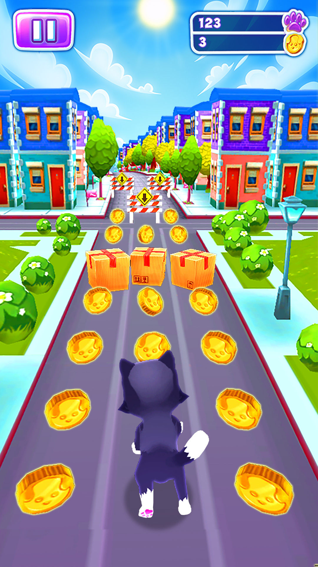 اسکرین شات 1 بازی Cat Run: Kitty Runner Game