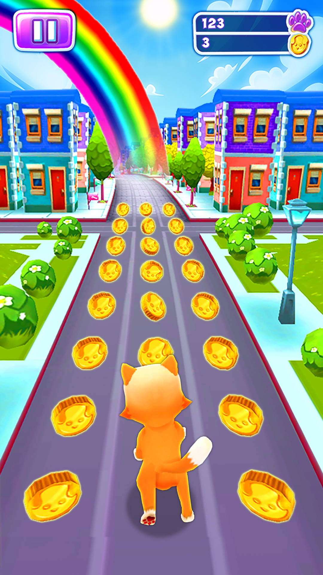 اسکرین شات 3 بازی Cat Run: Kitty Runner Game