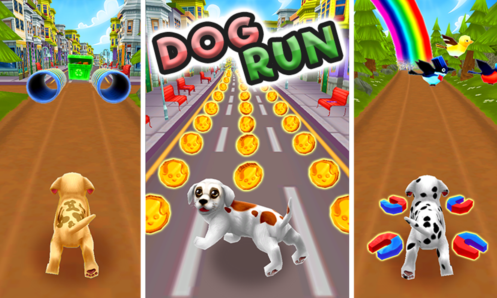 اسکرین شات 6 بازی Dog Run Pet Runner Dog Game