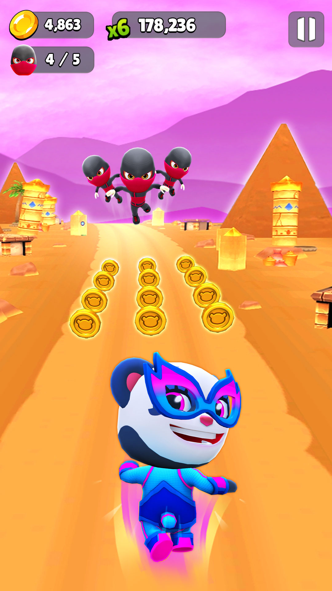 اسکرین شات 3 بازی Panda Hero Run Game