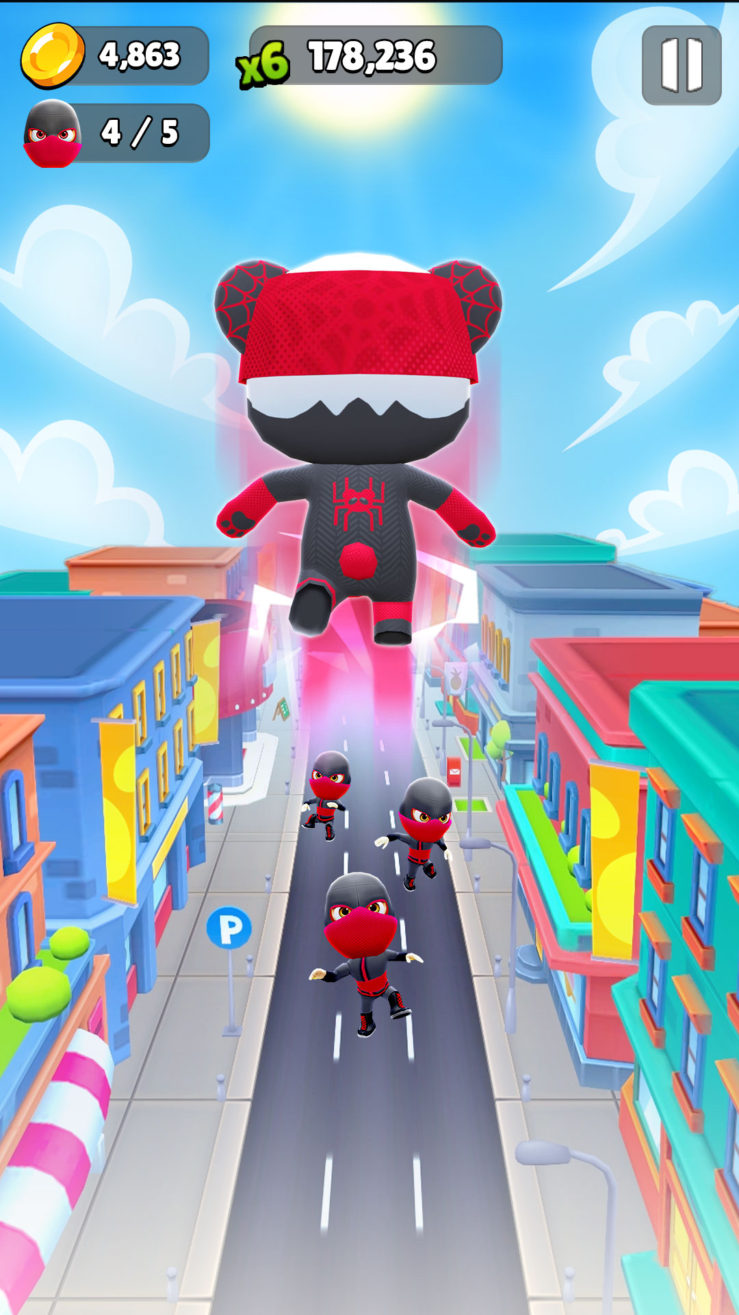 اسکرین شات 2 بازی Panda Hero Run Game