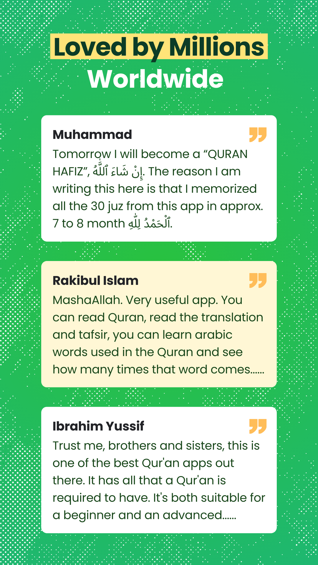 اسکرین شات 3 برنامه Al Quran (Tafsir & by Word)