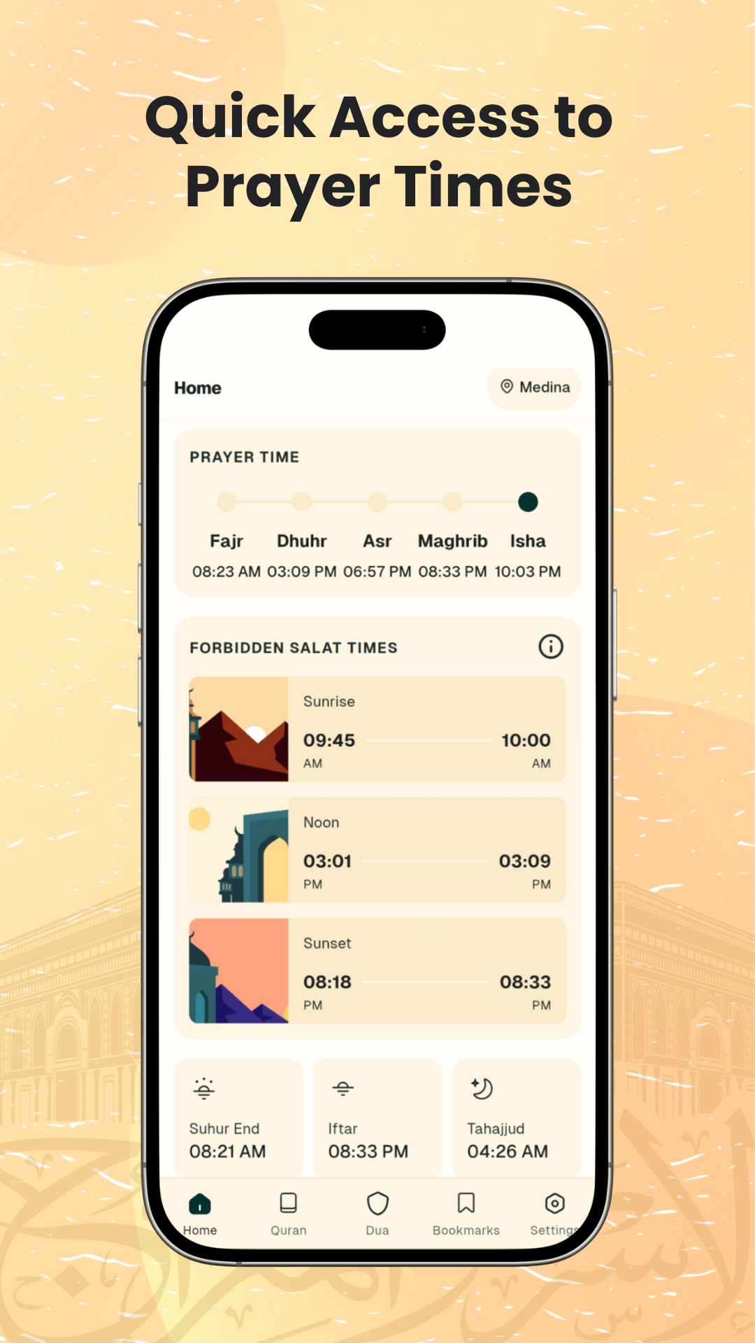 اسکرین شات 3 برنامه Sadiq: Prayer, Qibla, Quran