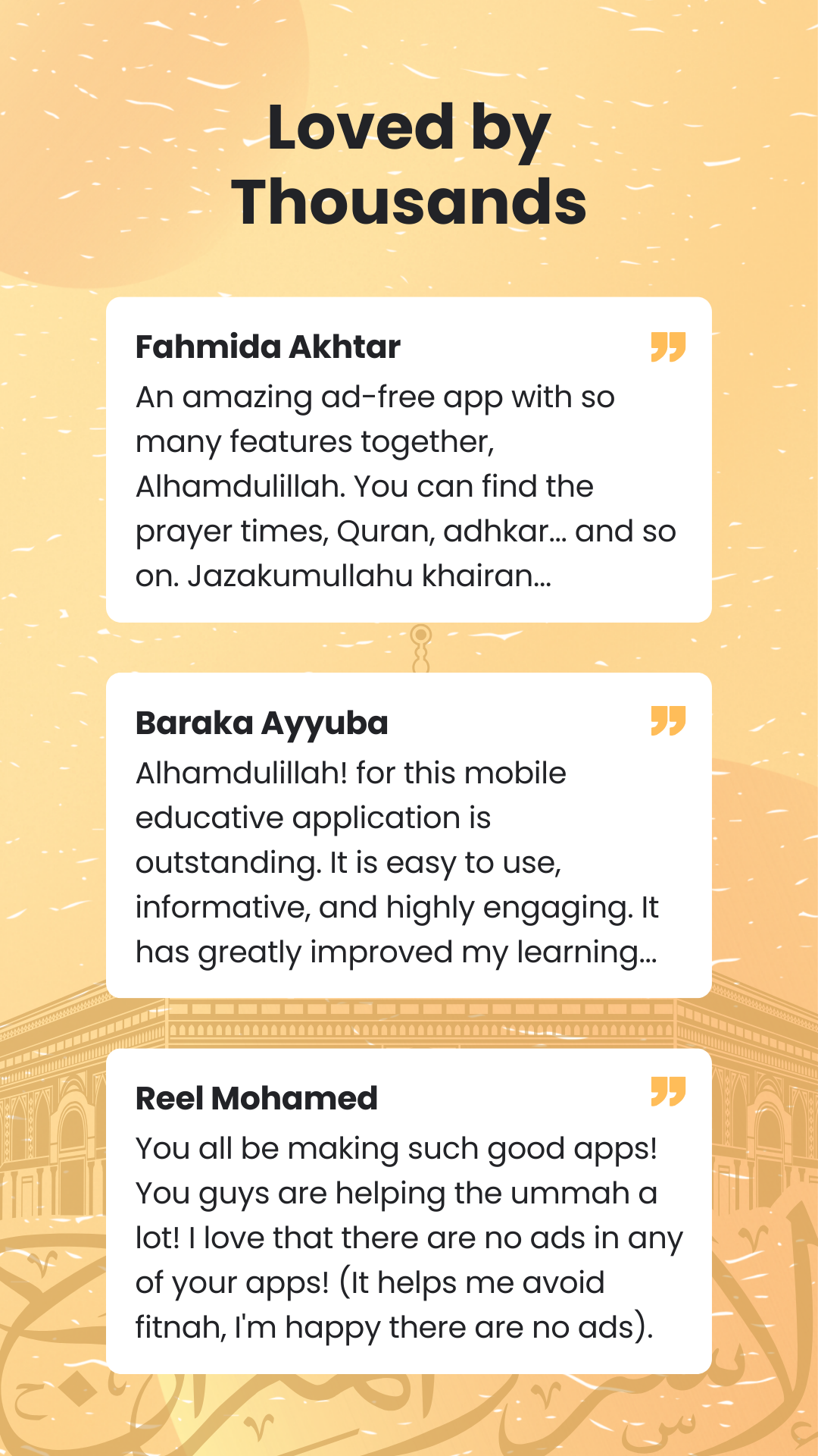 اسکرین شات 2 برنامه Sadiq: Prayer Time, Quran, Dua