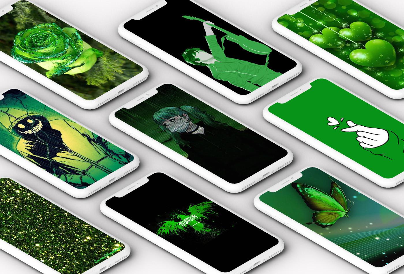 اسکرین شات 1 برنامه Green Wallpaper