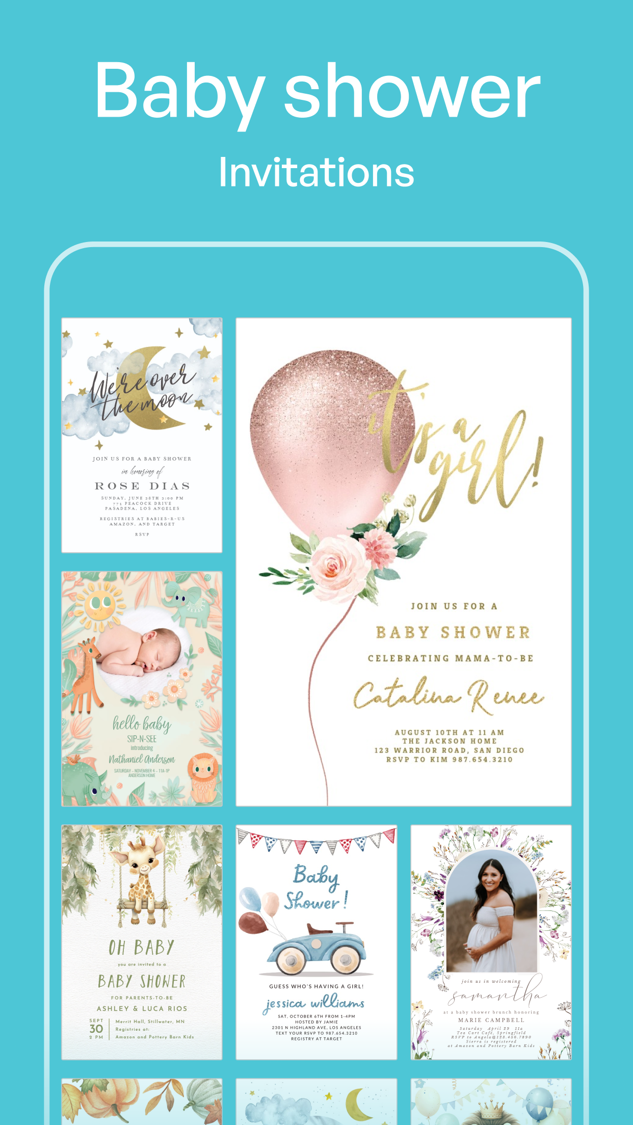 اسکرین شات 8 برنامه Invitation Maker: Cards & RSVP