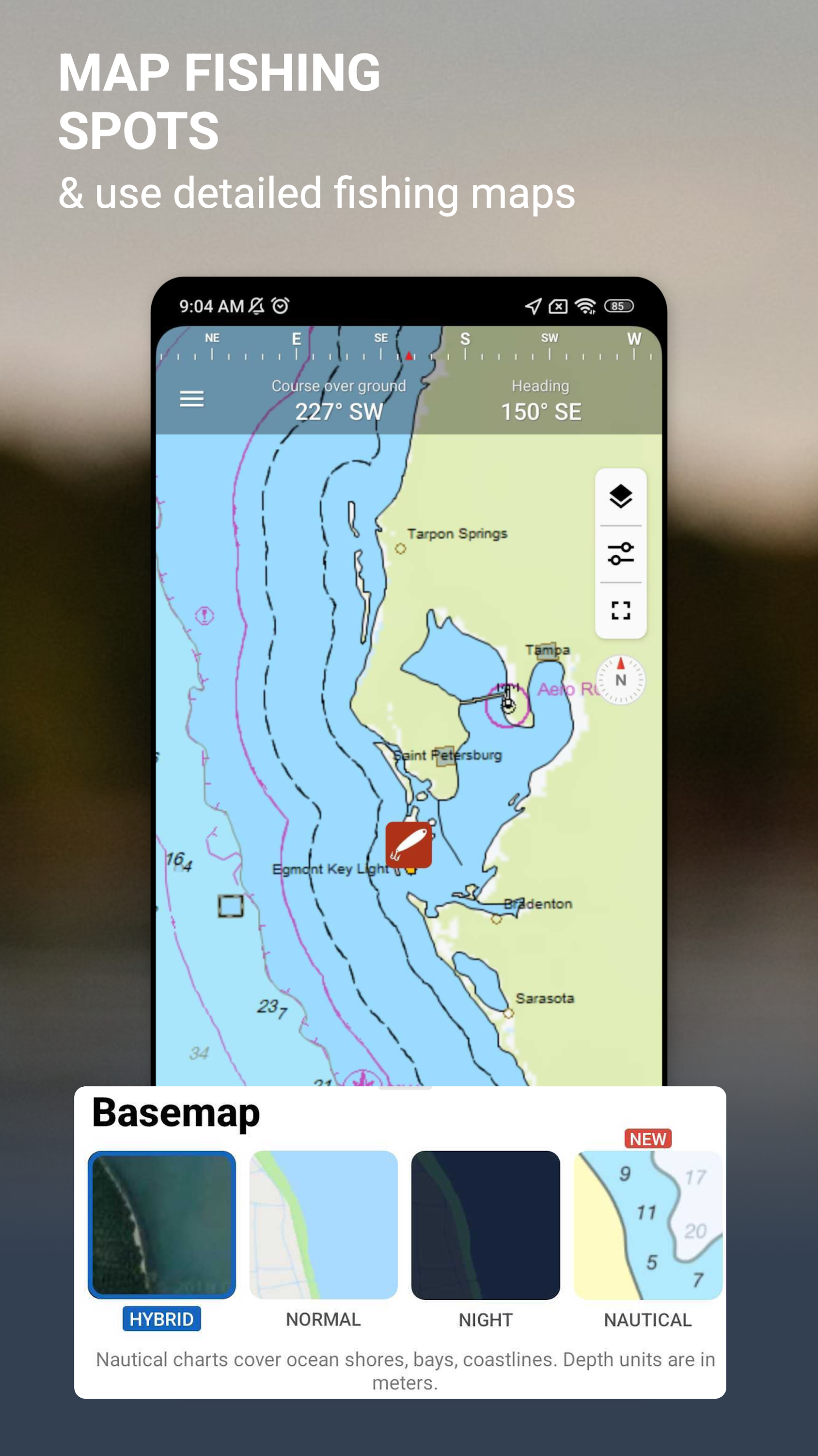 اسکرین شات 4 برنامه Fishing Points - Fishing App