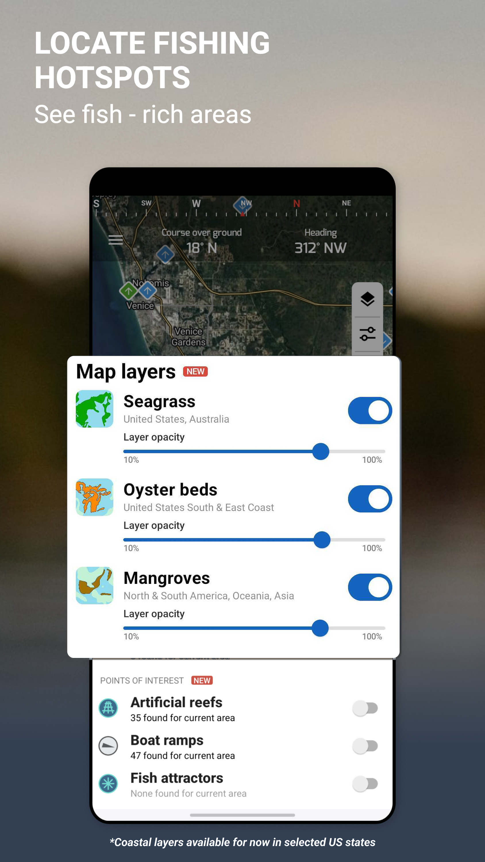 اسکرین شات 2 برنامه Fishing Points - Fishing App