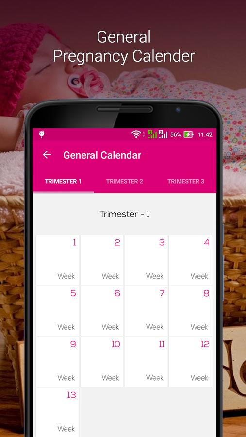 اسکرین شات 5 برنامه Pregnancy Tracker : Baby Care