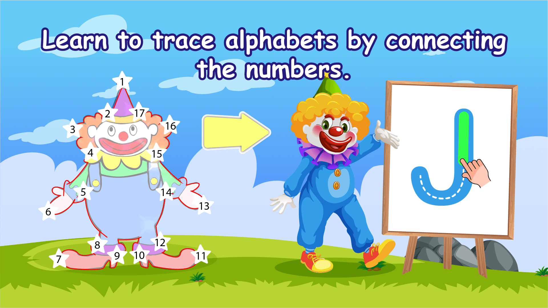 اسکرین شات 3 بازی Connect the dots ABC Kids Game